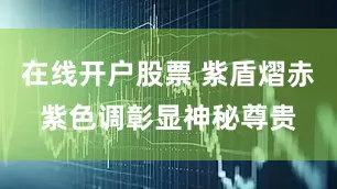 在线开户股票 紫盾熠赤紫色调彰显神秘尊贵